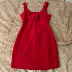 Red Strappy Back Dress